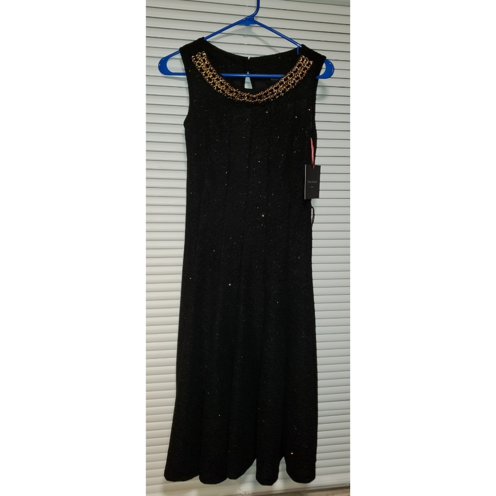 Black/Gold Dress NWT